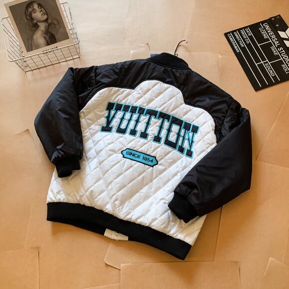 Louis Vuitton Bicolor Satin Bomber Jacket - Picture 2 of 8